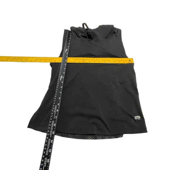 Marika Women's Sleeveless Hooded Black Mesh Back Workout Top - XS Exrta Small - Picture 9 of 9